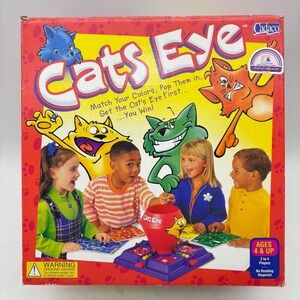 Vintage Cat's Eye Marble Game Complete Cadaco 1997 Color Matching